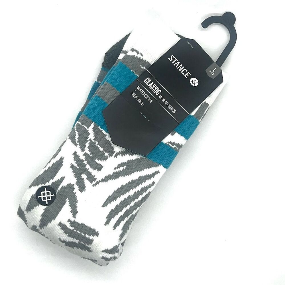 Stance Unisex Gray Socks 2-Piece Set with Blue & White Accents